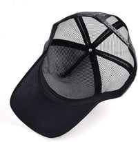Animal Patch Mesh Trucker Baseball Cap Collection, Embroidered Design, Black