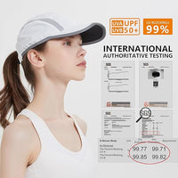 Reflective Folding Outdoor Hat Unstructured Design UPF 50+ Sun Protection Sport Hats for Womens and Mens